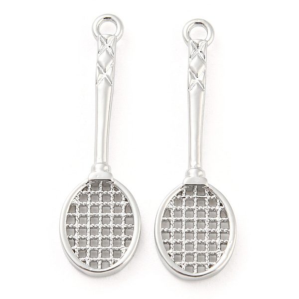 PandaHall Brass Pendants, Racket Charm, Real Platinum Plated, 27.5x8x2mm, Hole: 1.5mm Brass Others
PandaHall Brass Pendants, Racket Charm, Real Platinum Plated, 27.5x8x2mm, Hole: 1.5mm Brass Others