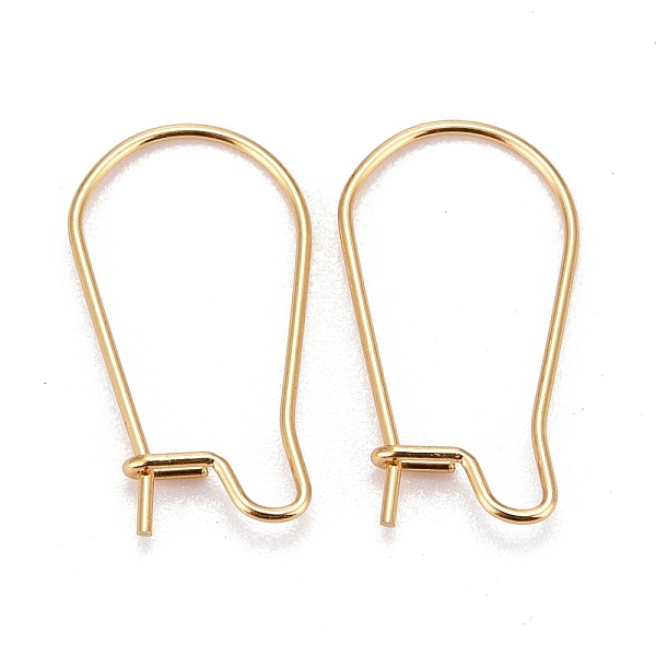 PandaHall 316 Surgical Stainless Steel Hoop Earring Findings, Kidney Ear Wires, Real 18k Gold Plated, 10 Gauge, 20x11x2.5mm, Pin: 0.7mm 316...
PandaHall 316 Surgical Stainless Steel Hoop Earring Findings, Kidney Ear Wires, Real 18k Gold Plated, 10 Gauge, 20x11x2.5mm, Pin: 0.7mm 316...