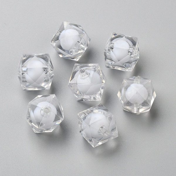 PandaHall Transparent Acrylic Beads, Bead in Bead, Faceted Cube, Clear, 20x19x19mm, Hole: 3mm, about 120pcs/500g Acrylic Cube Clear
PandaHall Transparent Acrylic Beads, Bead in Bead, Faceted Cube, Clear, 20x19x19mm, Hole: 3mm, about 120pcs/500g Acrylic Cube Clear