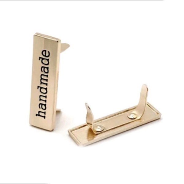 PandaHall Alloy Decorative Buckles, for Bag Making, Rectangle with Word Handmade, Golden, 1.2x4cm Alloy+Enamel Rectangle
PandaHall Alloy Decorative Buckles, for Bag Making, Rectangle with Word Handmade, Golden, 1.2x4cm Alloy+Enamel Rectangle