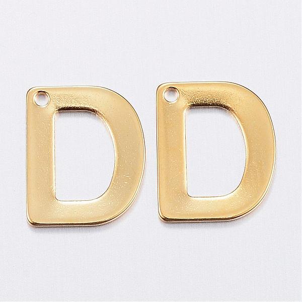 PandaHall 304 Stainless Steel Charms, Letter, Initial Charms, Real 18k Gold Plated, Letter.D, 11x6~12x0.8mm, Hole: 1mm 304 Stainless Steel...
PandaHall 304 Stainless Steel Charms, Letter, Initial Charms, Real 18k Gold Plated, Letter.D, 11x6~12x0.8mm, Hole: 1mm 304 Stainless Steel...
