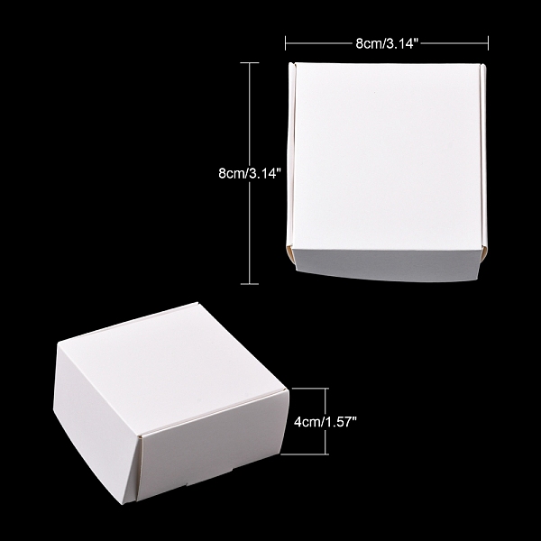 PandaHall Kraft Paper Gift Box, Shipping Boxes, Folding Boxes, Square, White, 8x8x4cm Paper Square White
PandaHall Kraft Paper Gift Box, Shipping Boxes, Folding Boxes, Square, White, 8x8x4cm Paper Square White