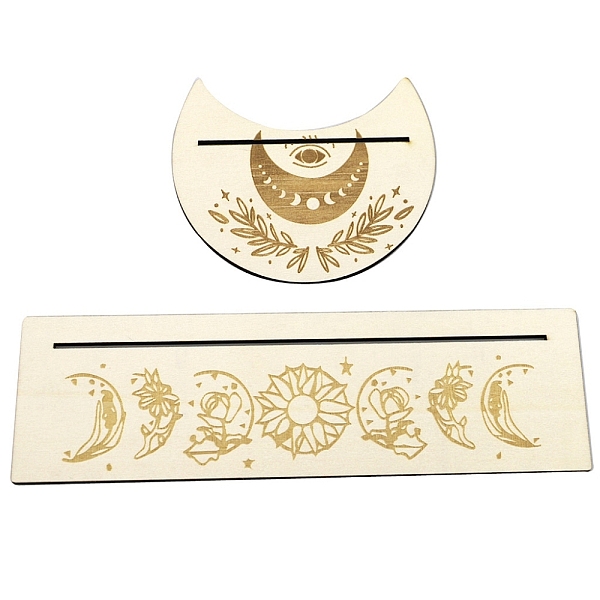 PandaHall Wooden Tarot Card Display Stands, Tarot Holder for Divination, Tarot Decor Tools, Moon with Rectangle, Moon, 250x75mm & 125x104mm...
PandaHall Wooden Tarot Card Display Stands, Tarot Holder for Divination, Tarot Decor Tools, Moon with Rectangle, Moon, 250x75mm & 125x104mm...