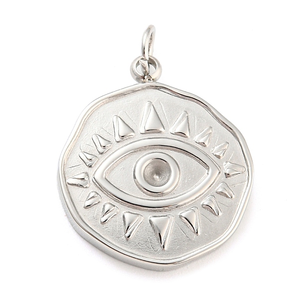 PandaHall 304 Stainless Steel Pendant Rhinestone Settings, Flat Round with Eye, Stainless Steel Color, Fit for 1.5mm Rhinestone, 17x14.5x2mm...
PandaHall 304 Stainless Steel Pendant Rhinestone Settings, Flat Round with Eye, Stainless Steel Color, Fit for 1.5mm Rhinestone, 17x14.5x2mm...