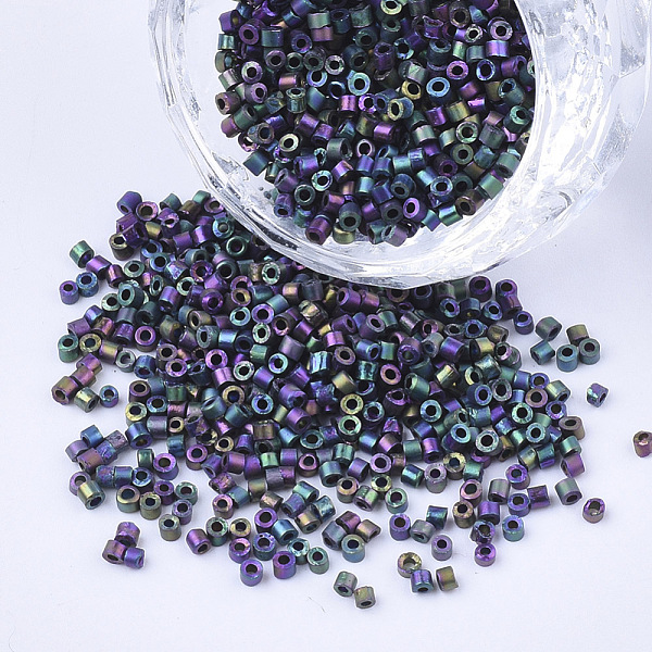 PandaHall Electroplate Glass Cylinder Beads, Seed Beads, Frosted, Metallic Colours, Iris, Round Hole, Colorful, 1.5~2x1~2mm, Hole: 0.8mm...
PandaHall Electroplate Glass Cylinder Beads, Seed Beads, Frosted, Metallic Colours, Iris, Round Hole, Colorful, 1.5~2x1~2mm, Hole: 0.8mm...