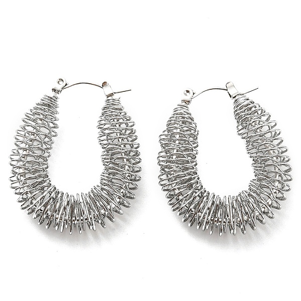 PandaHall 304 Stainless Steel Teardrop Hoop Earrings, Wire Wrap Jewelry, Stainless Steel Color, 33.5x27.5mm 304 Stainless Steel
PandaHall 304 Stainless Steel Teardrop Hoop Earrings, Wire Wrap Jewelry, Stainless Steel Color, 33.5x27.5mm 304 Stainless Steel