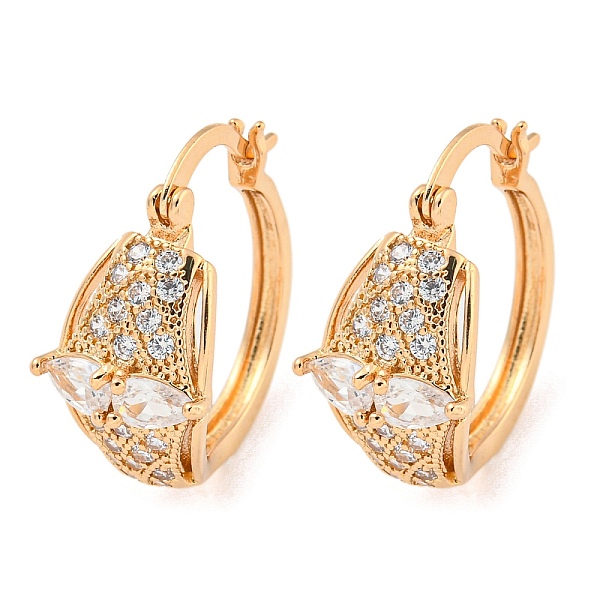 PandaHall Brass Micro Pave Clear Cubic Zirconia Hoop Earrings, Leaf, Light Gold, 21x11mm Brass Leaf Clear
PandaHall Brass Micro Pave Clear Cubic Zirconia Hoop Earrings, Leaf, Light Gold, 21x11mm Brass Leaf Clear