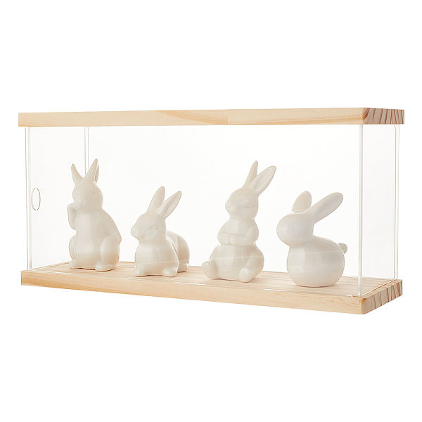 PandaHall FINGERINSPIRE Acrylic Display Case with Wooden Base 11.8x3.9x5.7inch Transparent Dustproof Display Box with Protective Film for..., Clear
PandaHall FINGERINSPIRE Acrylic Display Case with Wooden Base 11.8x3.9x5.7inch Transparent Dustproof Display Box with Protective Film for..., Clear