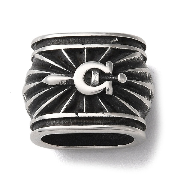 PandaHall 304 Stainless Steel Slide Charms, Oval, Antique Silver, 13.5x17.5x12mm, Hole: 11x6mm 304 Stainless Steel Oval
PandaHall 304 Stainless Steel Slide Charms, Oval, Antique Silver, 13.5x17.5x12mm, Hole: 11x6mm 304 Stainless Steel Oval