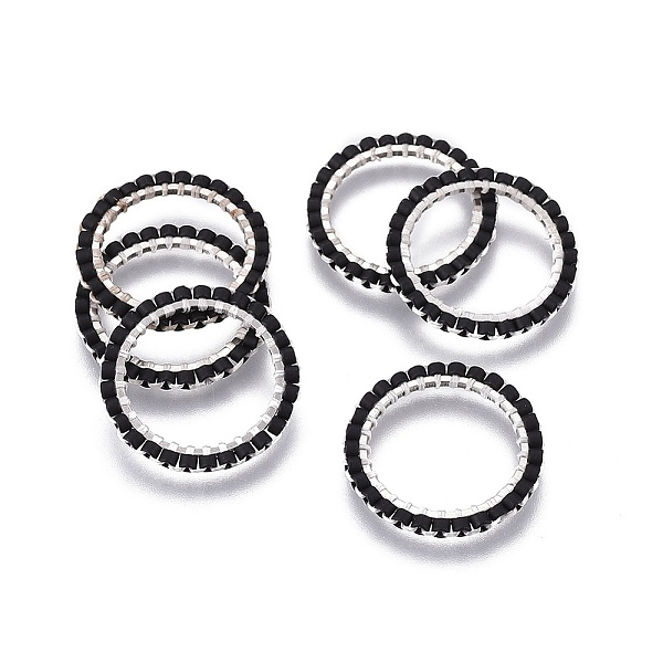 PandaHall MIYUKI & TOHO Handmade Japanese Seed Beads, with Silver Plated 304 Stainless Steel Link Rings, Loom Pattern, Ring/Circle, Black...
PandaHall MIYUKI & TOHO Handmade Japanese Seed Beads, with Silver Plated 304 Stainless Steel Link Rings, Loom Pattern, Ring/Circle, Black...