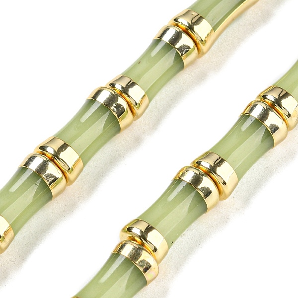 PandaHall Glass Beads, with Golden Tone Brass Ends, Bamboo Stick, Dark Sea Green, 12.7x6mm, Hole: 1.1mm, about 30pcs/strand, 14.96 inch...
PandaHall Glass Beads, with Golden Tone Brass Ends, Bamboo Stick, Dark Sea Green, 12.7x6mm, Hole: 1.1mm, about 30pcs/strand, 14.96 inch...