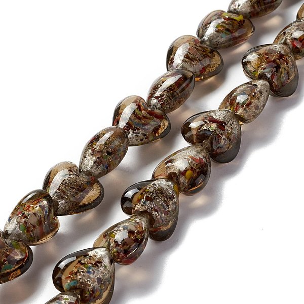 PandaHall Handmade Lampwork Beads Strands, Heart, Coffee, 15.5~16.5x15.5~16x8~9.5mm, Hole: 1.2mm, about 28pcs/strand, 15.35 inch(39cm)..., Brown
PandaHall Handmade Lampwork Beads Strands, Heart, Coffee, 15.5~16.5x15.5~16x8~9.5mm, Hole: 1.2mm, about 28pcs/strand, 15.35 inch(39cm)..., Brown