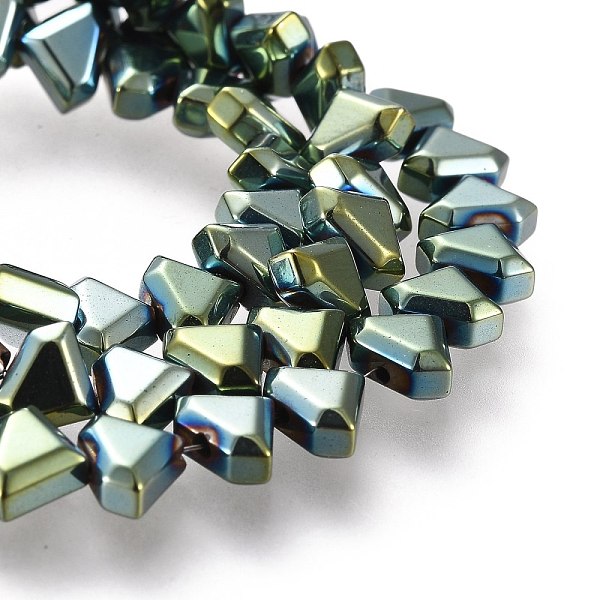 PandaHall Electroplate Non-Magnetic Synthetic Hematite Beads Strands, Triangle, Faceted, Green Plated, 6x8x3.5mm, Hole: 1mm, about...
PandaHall Electroplate Non-Magnetic Synthetic Hematite Beads Strands, Triangle, Faceted, Green Plated, 6x8x3.5mm, Hole: 1mm, about...