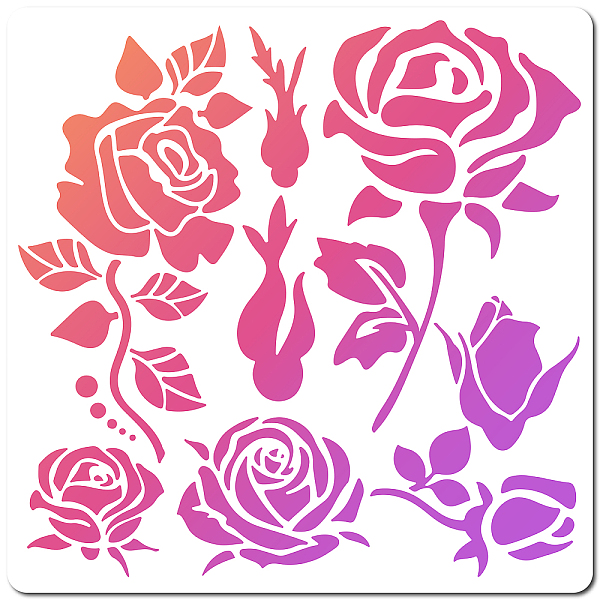 PandaHall GORGECRAFT Rose Stencils Templates 30x30cm Flower Bud Leaves Pattern Large Reusable Plastic Square Stencils Sign for Painting on...
PandaHall GORGECRAFT Rose Stencils Templates 30x30cm Flower Bud Leaves Pattern Large Reusable Plastic Square Stencils Sign for Painting on...