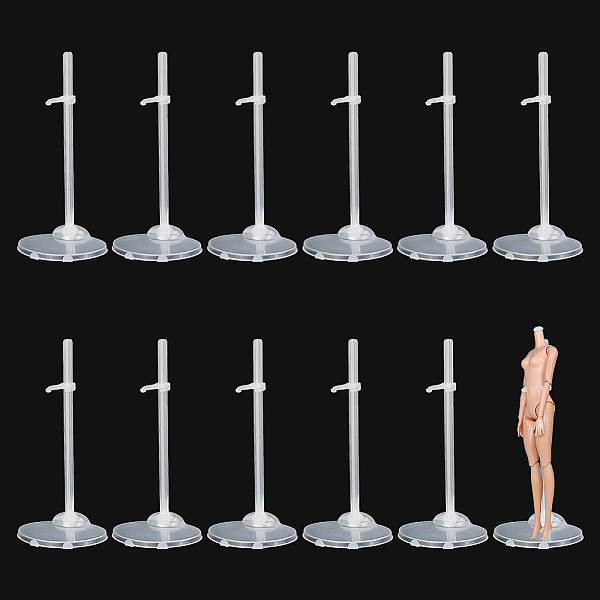PandaHall Transparent Plastic Adjustable Doll Standing Bracket, Doll/Action Figure Mini Display Holder, White, Finish Product...
PandaHall Transparent Plastic Adjustable Doll Standing Bracket, Doll/Action Figure Mini Display Holder, White, Finish Product...