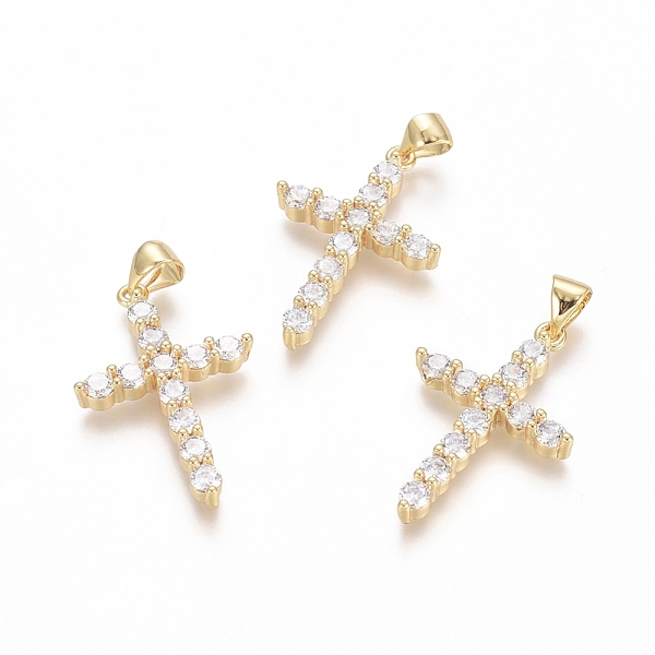 PandaHall Brass Micro Pave Clear Cubic Zirconia Pendants, Cross, Golden, 26.5x17.5x3.5mm, Hole: 3.5x4.5mm Brass+Cubic Zirconia Cross Clear
PandaHall Brass Micro Pave Clear Cubic Zirconia Pendants, Cross, Golden, 26.5x17.5x3.5mm, Hole: 3.5x4.5mm Brass+Cubic Zirconia Cross Clear