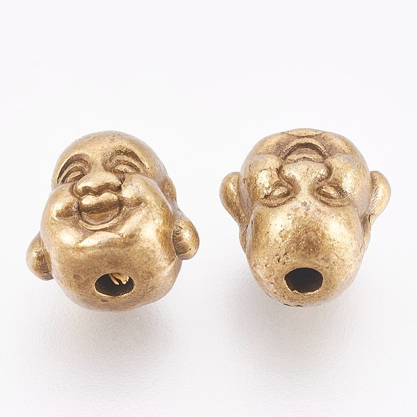 PandaHall Tibetan Style Beads, Lead Free & Nickel Free, Buddha, Antique Bronze, 10x10x9mm, Hole: 2mm Alloy Human
PandaHall Tibetan Style Beads, Lead Free & Nickel Free, Buddha, Antique Bronze, 10x10x9mm, Hole: 2mm Alloy Human