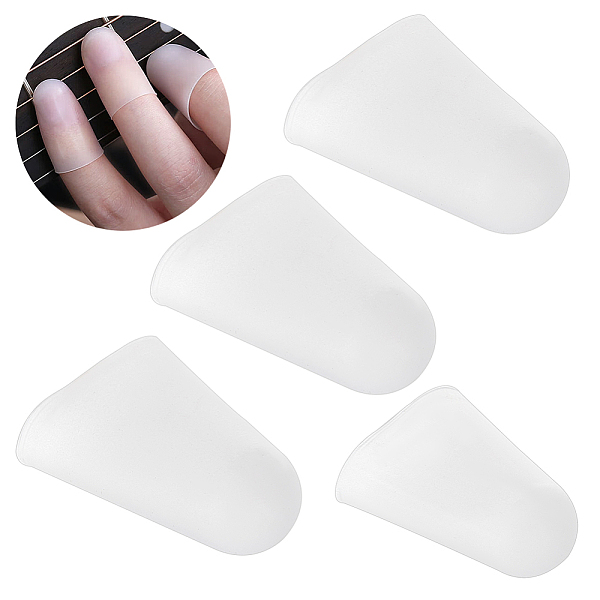 PandaHall 4Pcs Silicone Guitar Fingertip Protector, Finger Cot, Musical Instrument Accessories, White, 23.5~26.5x13~15.5mm, Inner Diameter...
PandaHall 4Pcs Silicone Guitar Fingertip Protector, Finger Cot, Musical Instrument Accessories, White, 23.5~26.5x13~15.5mm, Inner Diameter...
