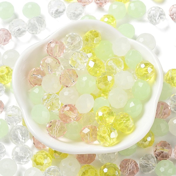 PandaHall Glass Beads, Faceted, Rondelle, Champagne Yellow, 10x8mm, Hole: 1mm, about 67pcs/60g Glass Rondelle
PandaHall Glass Beads, Faceted, Rondelle, Champagne Yellow, 10x8mm, Hole: 1mm, about 67pcs/60g Glass Rondelle