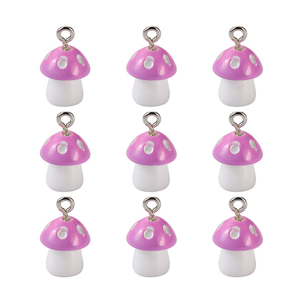 PandaHall Plastic Pendants, with Platinum Plated Iron Loop, Mushroom with Polka Dots, Violet, 17.5x11.5x12mm, Hole: 1.5mm Plastic Mushroom..., Purple
PandaHall Plastic Pendants, with Platinum Plated Iron Loop, Mushroom with Polka Dots, Violet, 17.5x11.5x12mm, Hole: 1.5mm Plastic Mushroom..., Purple