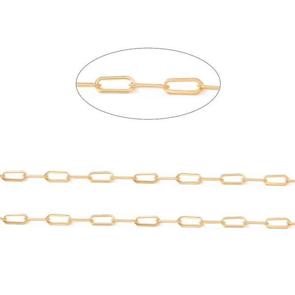 PandaHall Ion Plating(IP) 304 Stainless Steel Paperclip Chains, Drawn Elongated Cable Chain, Unwelded, Golden, Link: 16x7x1mm 304 Stainless...
PandaHall Ion Plating(IP) 304 Stainless Steel Paperclip Chains, Drawn Elongated Cable Chain, Unwelded, Golden, Link: 16x7x1mm 304 Stainless...