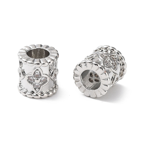 PandaHall Rack Plating Brass Micro Pave Cubic Zirconia Beads, Cadmium Free & Lead Free, Long-Lasting Plated, Column with Flower, Platinum...
PandaHall Rack Plating Brass Micro Pave Cubic Zirconia Beads, Cadmium Free & Lead Free, Long-Lasting Plated, Column with Flower, Platinum...
