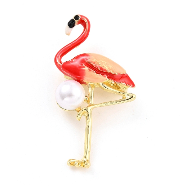 PandaHall Flamingo Alloy Brooch with Resin Pearl, Exquisite Animal Lapel Pin for Girl Women, Golden, Red, 52x26.5x11.5mm, Hole: 5.5x3mm, Pin...
PandaHall Flamingo Alloy Brooch with Resin Pearl, Exquisite Animal Lapel Pin for Girl Women, Golden, Red, 52x26.5x11.5mm, Hole: 5.5x3mm, Pin...