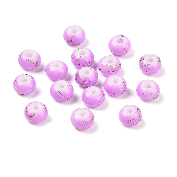 PandaHall Opaque Spray Painted Glass Beads, Rondelle, Drawbench Style, Violet, 8x5mm, Hole: 2mm, about 1041pcs/500g Glass Rondelle Purple
PandaHall Opaque Spray Painted Glass Beads, Rondelle, Drawbench Style, Violet, 8x5mm, Hole: 2mm, about 1041pcs/500g Glass Rondelle Purple