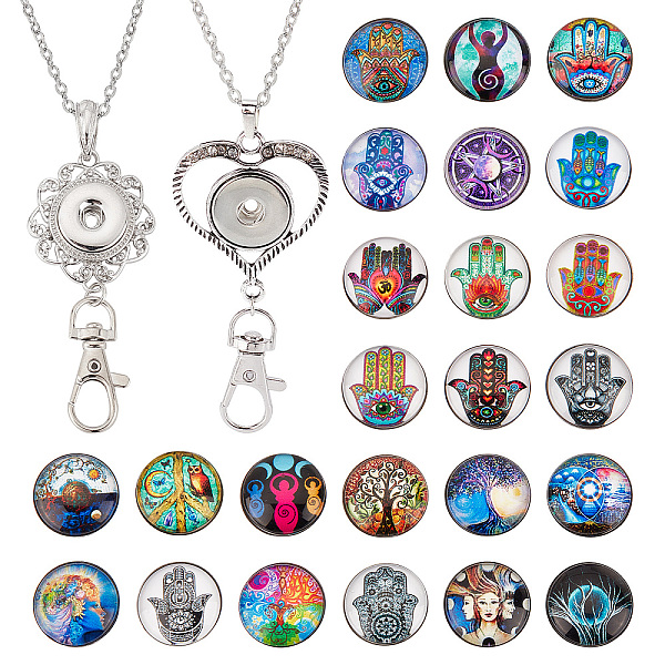 PandaHall SUNNYCLUE 1 Box 24Pcs ID Badge Holder Snap Button Lanyard Necklace Making Kit 2Pcs Stainless Steel Necklace Chain Badge Lanyards..., Multicolor
PandaHall SUNNYCLUE 1 Box 24Pcs ID Badge Holder Snap Button Lanyard Necklace Making Kit 2Pcs Stainless Steel Necklace Chain Badge Lanyards..., Multicolor