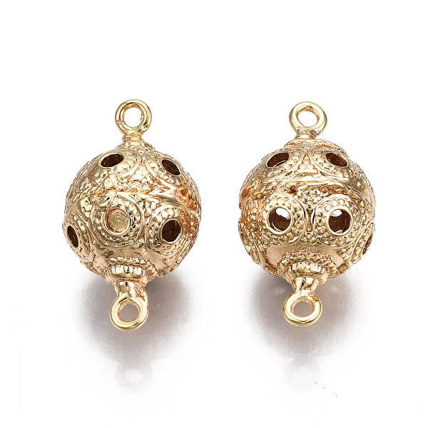 PandaHall Brass Link Connectors, Nickel Free, Round, Real 18K Gold Plated, 21.5x13mm, Hole: 1.5mm Brass Round
PandaHall Brass Link Connectors, Nickel Free, Round, Real 18K Gold Plated, 21.5x13mm, Hole: 1.5mm Brass Round