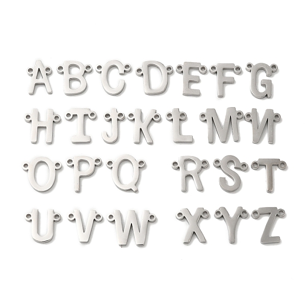 PandaHall 26Pcs 304 Stainless Steel Connector Charms, Letter A~Z Links, Stainless Steel Color, 9.5~11x6.5~13.5x1.5mm, Hole: 1.2mm 304...
PandaHall 26Pcs 304 Stainless Steel Connector Charms, Letter A~Z Links, Stainless Steel Color, 9.5~11x6.5~13.5x1.5mm, Hole: 1.2mm 304...