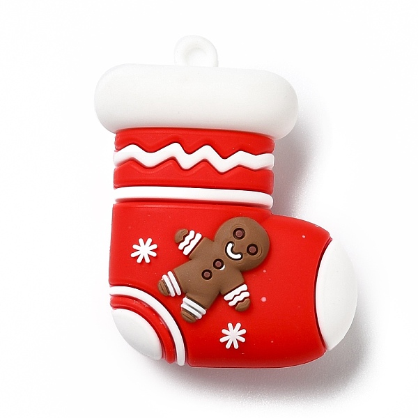 PandaHall Christmas PVC Plastic Pendants, Christmas Sock with Gingerbread Man, Red, 44.5x36x18mm, Hole: 3mm PVC Christmas Socking Red
PandaHall Christmas PVC Plastic Pendants, Christmas Sock with Gingerbread Man, Red, 44.5x36x18mm, Hole: 3mm PVC Christmas Socking Red