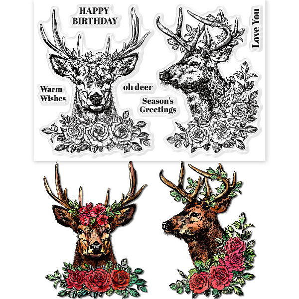 PandaHall Custom PVC Plastic Clear Stamps, for DIY Scrapbooking, Photo Album Decorative, Cards Making, Deer Pattern, 160x110x3mm Plastic...
PandaHall Custom PVC Plastic Clear Stamps, for DIY Scrapbooking, Photo Album Decorative, Cards Making, Deer Pattern, 160x110x3mm Plastic...