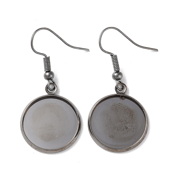 PandaHall Rack Plating Iron Earring Hooks, with Blank Round Trays, Flat Round, Gunmetal, 38mm, Pin: 0.7mm Iron Flat Round
PandaHall Rack Plating Iron Earring Hooks, with Blank Round Trays, Flat Round, Gunmetal, 38mm, Pin: 0.7mm Iron Flat Round
