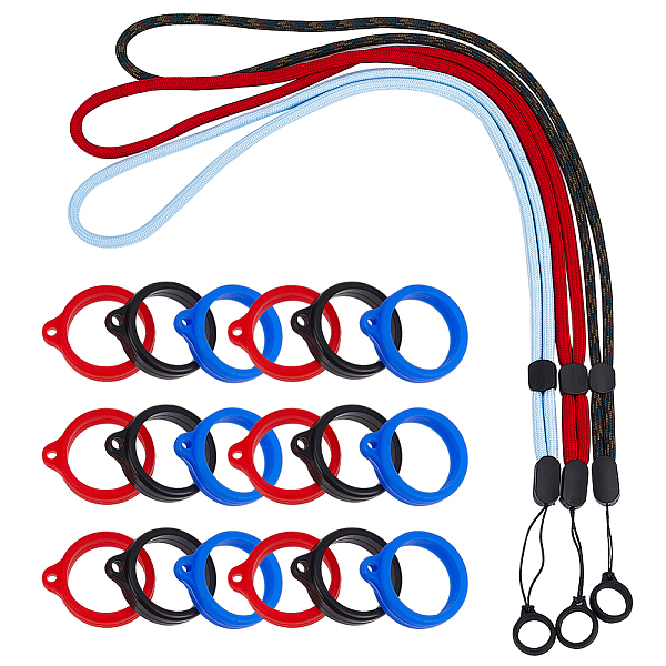 PandaHall Gorgecraft 3Pcs 3 Colors Nylon Cord Neck Straps, Electronic Cigarette Lanyard Strap, with Plastic & Silicone Findings and 45Pcs 3..., Multicolor
PandaHall Gorgecraft 3Pcs 3 Colors Nylon Cord Neck Straps, Electronic Cigarette Lanyard Strap, with Plastic & Silicone Findings and 45Pcs 3..., Multicolor