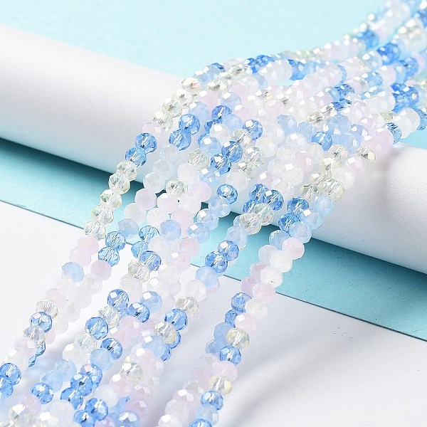 PandaHall Glass Beads Strands, Faceted, Rondelle, Royal Blue, 4x3mm, Hole: 0.4mm, about 123~127pcs/strand, 15.75~16.5 inch(40~42cm) Glass...
PandaHall Glass Beads Strands, Faceted, Rondelle, Royal Blue, 4x3mm, Hole: 0.4mm, about 123~127pcs/strand, 15.75~16.5 inch(40~42cm) Glass...