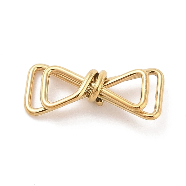 PandaHall Ion Plating(IP) 304 Stainless Steel Connector Charms, Bowknot, Real 18K Gold Plated, 7.5x18x4.5mm, Hole: 4x4mm 304 Stainless Steel...
PandaHall Ion Plating(IP) 304 Stainless Steel Connector Charms, Bowknot, Real 18K Gold Plated, 7.5x18x4.5mm, Hole: 4x4mm 304 Stainless Steel...