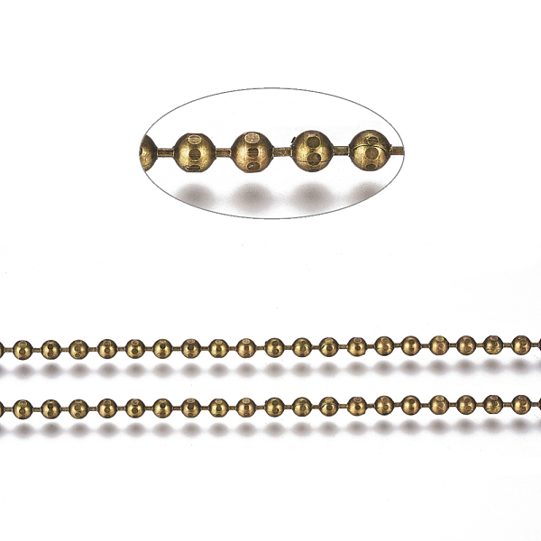 PandaHall Brass Ball Chains, Faceted, Long-Lasting Plated, Soldered, with Spool, Cadmium Free & Nickel Free & Lead Free, Antique Bronze...
PandaHall Brass Ball Chains, Faceted, Long-Lasting Plated, Soldered, with Spool, Cadmium Free & Nickel Free & Lead Free, Antique Bronze...