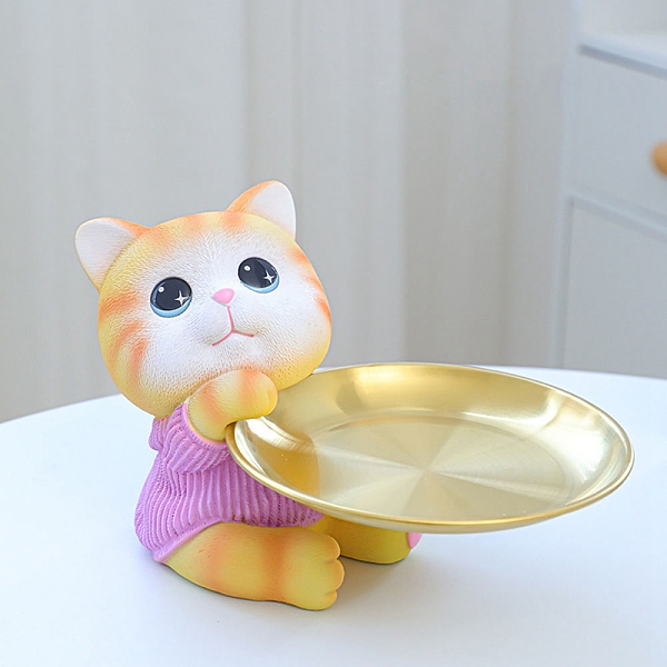 PandaHall Cute Resin Cat Tray Figurines, Entrance Jewelry Key Storage for Home Desktop Decoration, Violet, 135x110x90mm Resin Cat Shape..., Purple
PandaHall Cute Resin Cat Tray Figurines, Entrance Jewelry Key Storage for Home Desktop Decoration, Violet, 135x110x90mm Resin Cat Shape..., Purple