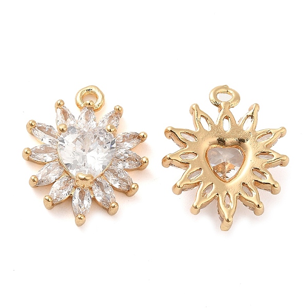 PandaHall Brass Pendants, with Glass, Flower Charms, Real 18K Gold Plated, 16x13.5x4mm, Hole: 1.2mm Brass+Glass Flower Clear
PandaHall Brass Pendants, with Glass, Flower Charms, Real 18K Gold Plated, 16x13.5x4mm, Hole: 1.2mm Brass+Glass Flower Clear