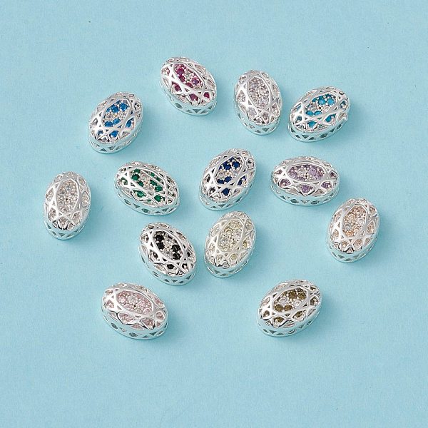 PandaHall Eco-friendly Brass Micro Pave Cubic Zirconia Multi-strand Links, Rack Plating, Cadmium Free & Lead Free, Oval, Silver Color Plated..., Multicolor
PandaHall Eco-friendly Brass Micro Pave Cubic Zirconia Multi-strand Links, Rack Plating, Cadmium Free & Lead Free, Oval, Silver Color Plated..., Multicolor