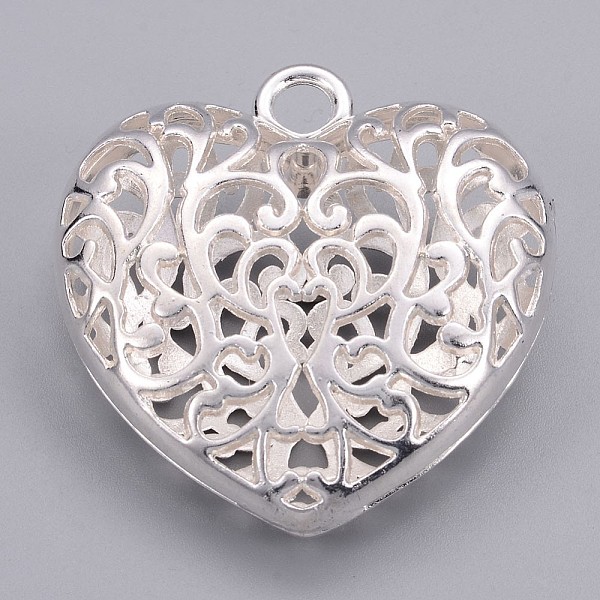 PandaHall Hollow Tibetan Style Alloy Heart Pendants, Cadmium Free & Nickel Free & Lead Free, Silver, 50x49x16mm, Hole: 5mm Alloy Heart...
PandaHall Hollow Tibetan Style Alloy Heart Pendants, Cadmium Free & Nickel Free & Lead Free, Silver, 50x49x16mm, Hole: 5mm Alloy Heart...