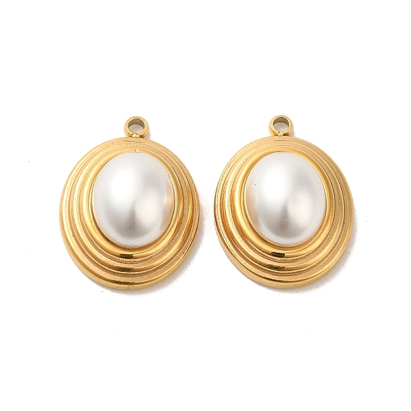 PandaHall 304 Stainless Steel Pendants, with ABS Plastic Pealr, Oval Charms, Real 14K Gold Plated, 16x14x5.7mm, Hole: 1.4mm ABS Plastic Oval
PandaHall 304 Stainless Steel Pendants, with ABS Plastic Pealr, Oval Charms, Real 14K Gold Plated, 16x14x5.7mm, Hole: 1.4mm ABS Plastic Oval
