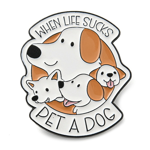PandaHall Dog Theme Zinc Alloy Word Brooch, Enamel Pins, for Men Women, White, 30x26x1.6mm Alloy+Enamel Word White
PandaHall Dog Theme Zinc Alloy Word Brooch, Enamel Pins, for Men Women, White, 30x26x1.6mm Alloy+Enamel Word White