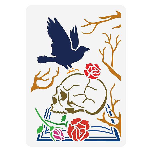 PandaHall Plastic Drawing Painting Stencils Templates, for Painting on Scrapbook Fabric Tiles Floor Furniture Wood, Rectangle, Raven Pattern...
PandaHall Plastic Drawing Painting Stencils Templates, for Painting on Scrapbook Fabric Tiles Floor Furniture Wood, Rectangle, Raven Pattern...