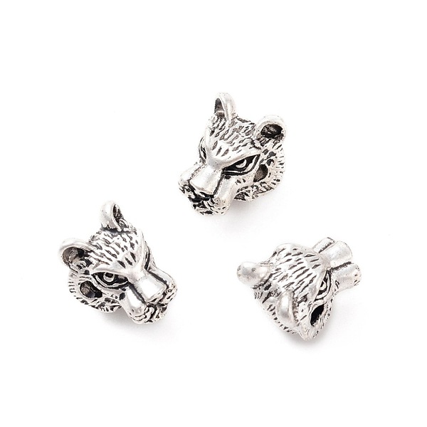 PandaHall Tibetan Style Alloy Beads, Tiger Head, Antique Silver, 11.5x10x9mm, Hole: 2mm Alloy Tiger
PandaHall Tibetan Style Alloy Beads, Tiger Head, Antique Silver, 11.5x10x9mm, Hole: 2mm Alloy Tiger