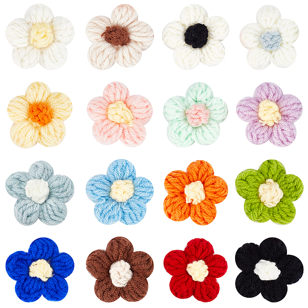 PandaHall ARRICRAFT 32Pcs 16 Colors Handmade Cotton Knitting Ornament Accessories, for DIY Sewing Craft, Flower, Mixed Color, 41x5mm..., Multicolor
PandaHall ARRICRAFT 32Pcs 16 Colors Handmade Cotton Knitting Ornament Accessories, for DIY Sewing Craft, Flower, Mixed Color, 41x5mm..., Multicolor
