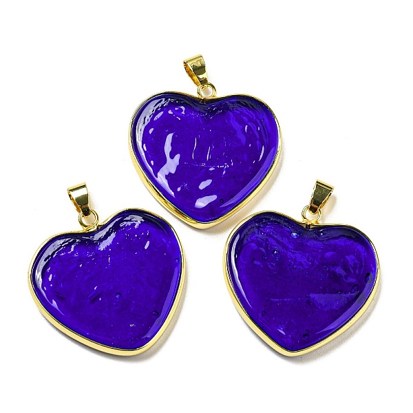 PandaHall Handmade Lampwork Pendants, with Brass Findings, Long-Lasting Plated, Lead Free & Cadmium Free, Heart Charms, Medium Blue...
PandaHall Handmade Lampwork Pendants, with Brass Findings, Long-Lasting Plated, Lead Free & Cadmium Free, Heart Charms, Medium Blue...