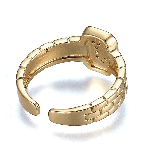 PandaHall Brass Micro Pave Clear Cubic Zirconia Cuff Rings, Open Rings, Cadmium Free & Lead Free, Rectangle, Golden, Letter.J, US Size 6 1/4...
PandaHall Brass Micro Pave Clear Cubic Zirconia Cuff Rings, Open Rings, Cadmium Free & Lead Free, Rectangle, Golden, Letter.J, US Size 6 1/4...