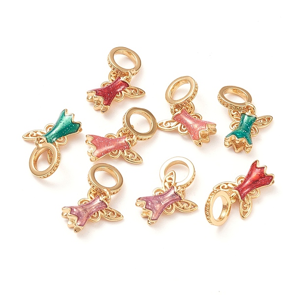 PandaHall Brass Enamel European Dangle Charms, Large Hole Beads, Long-Lasting Plated, Fairy Skirt, Real 18K Gold Plated, Mixed Color, 20mm..., Multicolor
PandaHall Brass Enamel European Dangle Charms, Large Hole Beads, Long-Lasting Plated, Fairy Skirt, Real 18K Gold Plated, Mixed Color, 20mm..., Multicolor